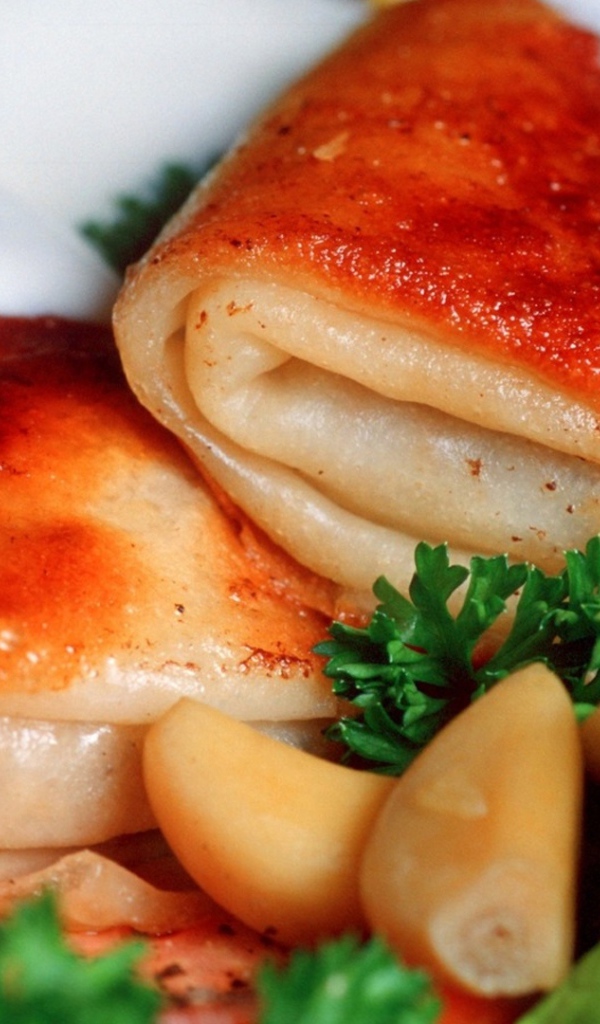 Блинчики с мясом и сметаной на Масленицу 