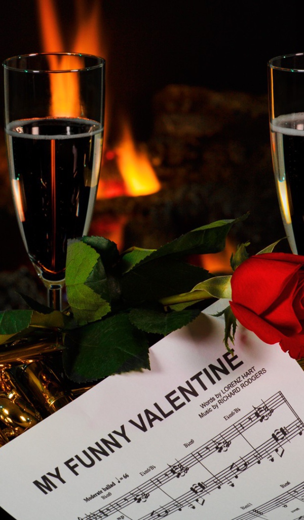 Романтическая музыка и вино для влюбленных 