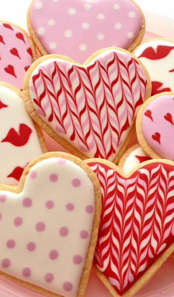 Печенье Валентинки на 14 февраля 