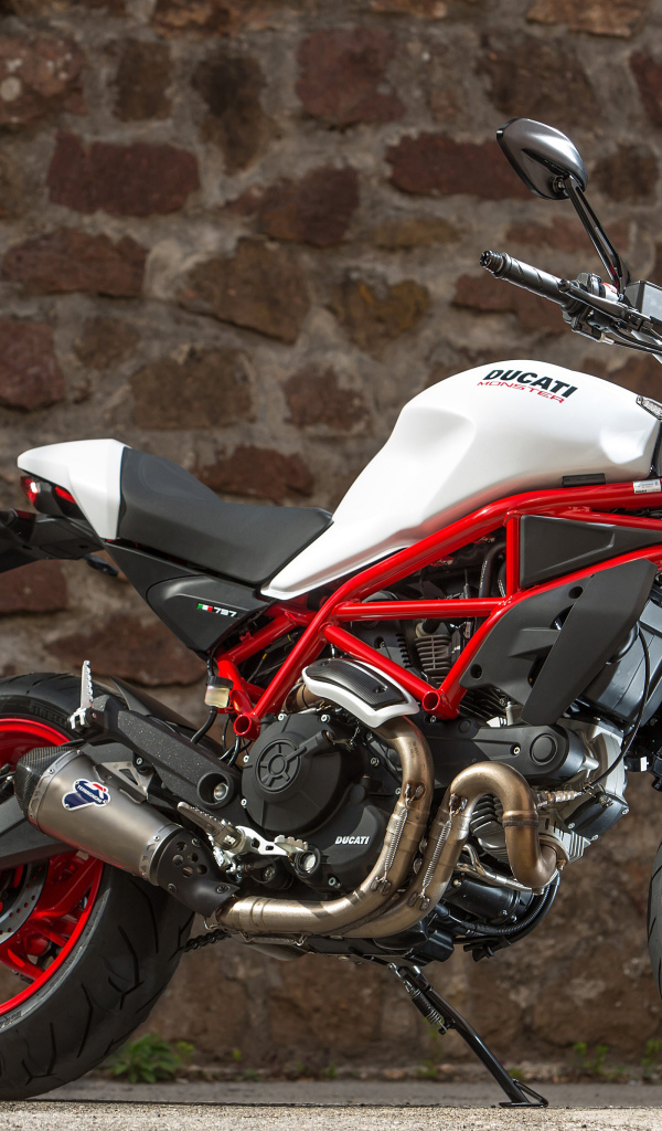 Мотоцикл Ducati  Monster 797, 2017 у каменной стены