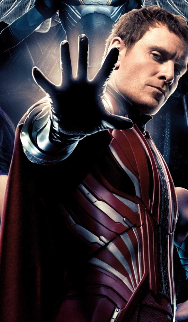 Магнето, Шторм, Псайлок персонажи фильма Люди Икс Апокалипсис 