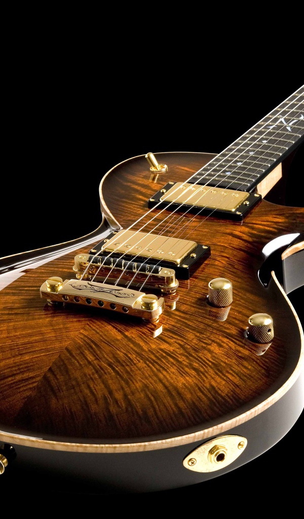 Дорогая гитара DBZ Guitars Bolero на черном фоне