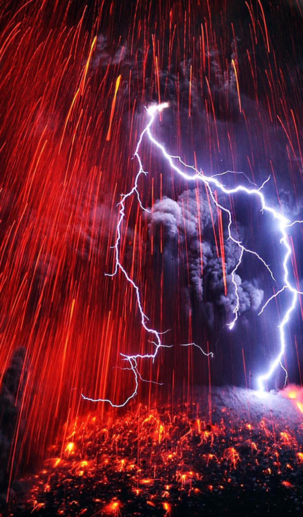 Извержение вулкана Сакурадзима, Япония 