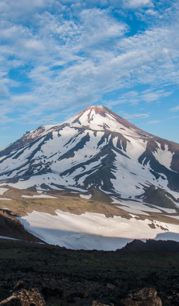 Вулкан Авачинская сопка, Камчатка  