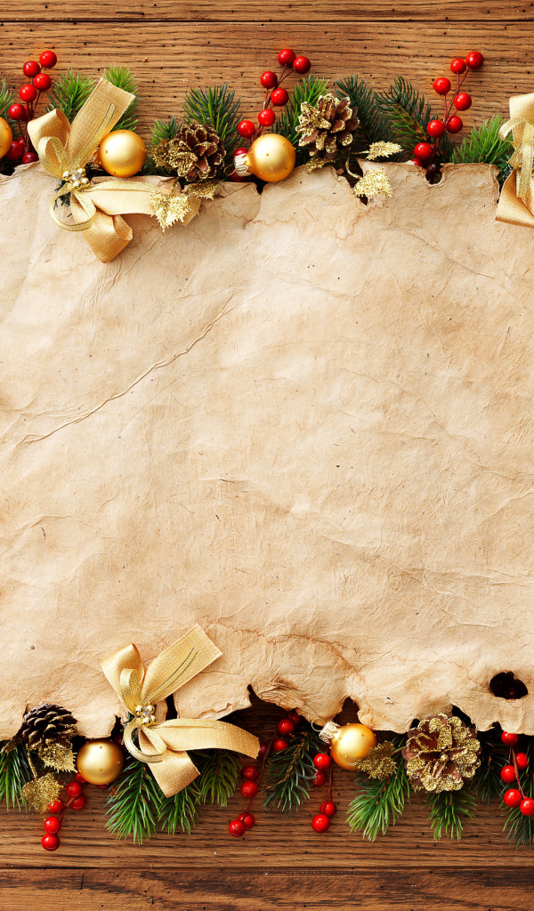 Шаблон поздравительной новогодней открытки