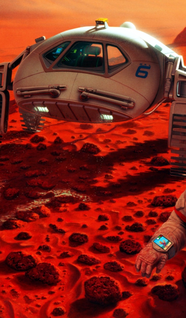 Американские космонавты на поверхности Марса 