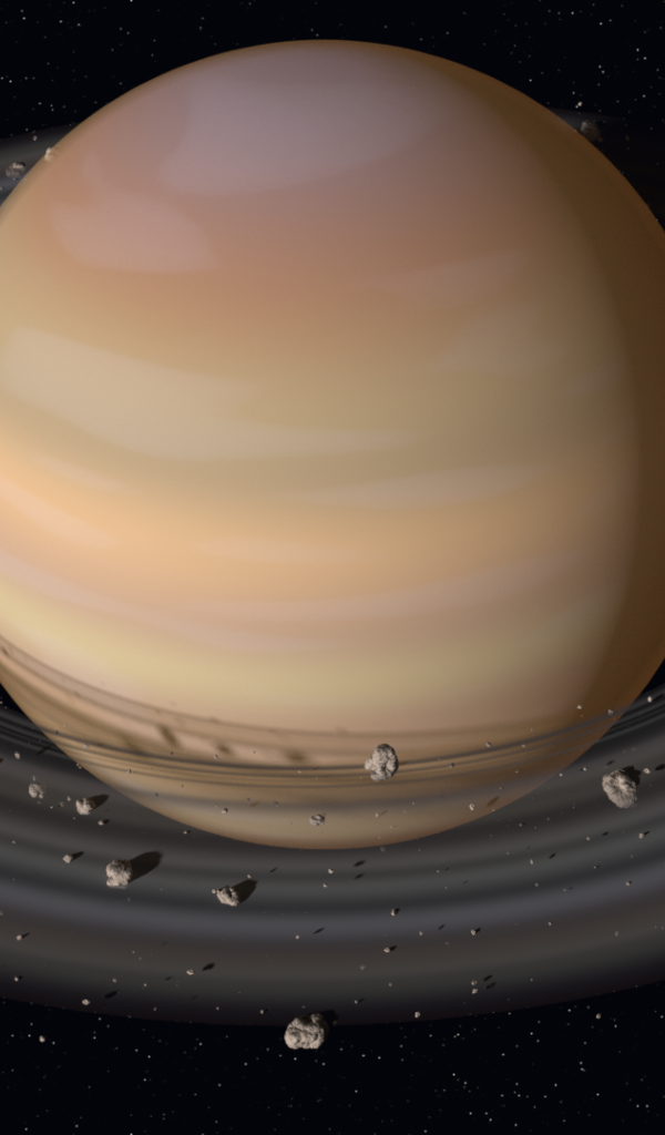 Планета Сатурн с кольцами 