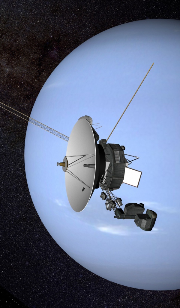 Спутник на орбите планеты Нептун 