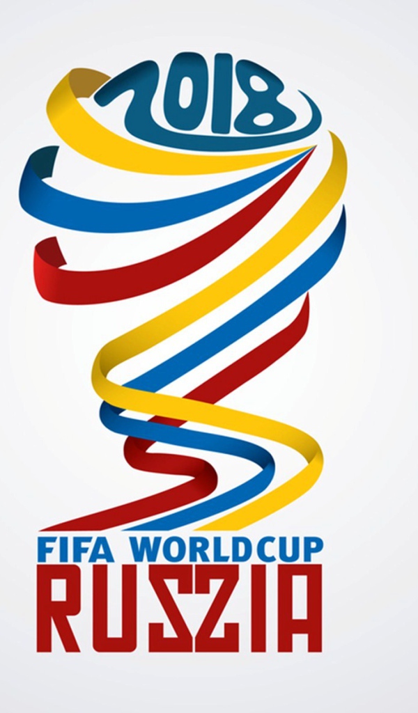 Красивый логотип Чемпионата мира по футболу 2018 в России 
