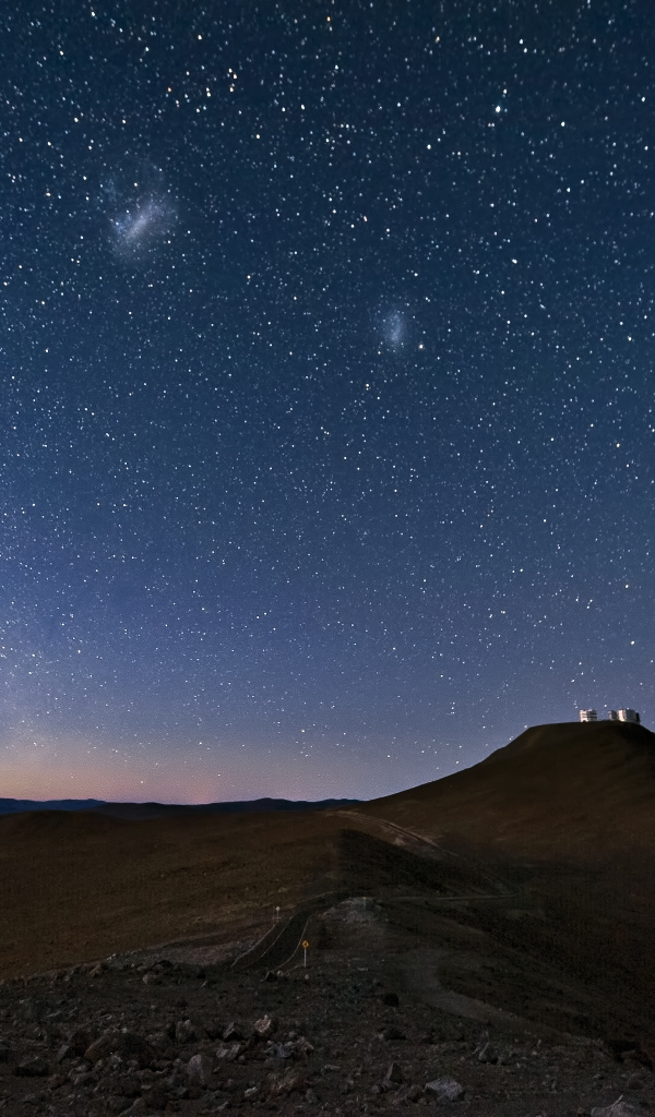 Пустыня Атакама под звездным небом, Чили 