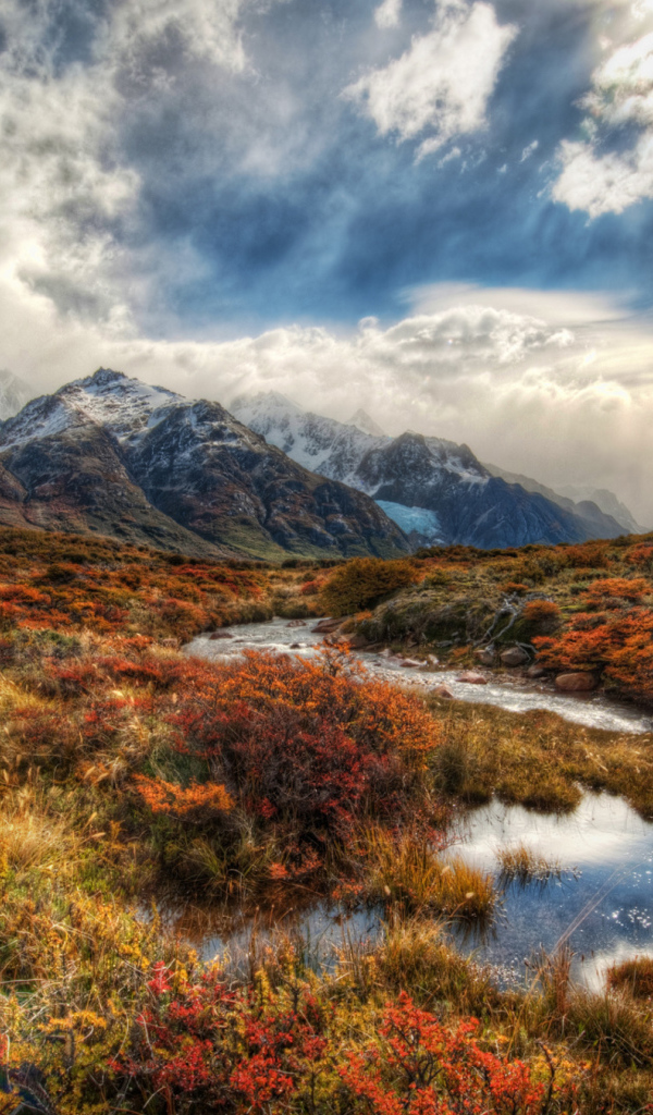 Живописная природа и фантастическое небо, Патагония Чили 
