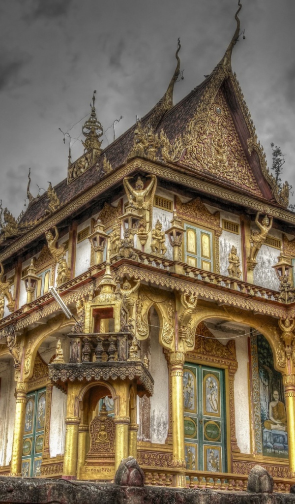 Храм в городе Пномпень, Камбоджа 