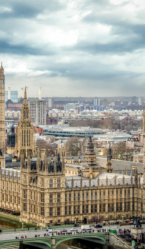 Westminster Palace and Big Ben against the sky, London. England 