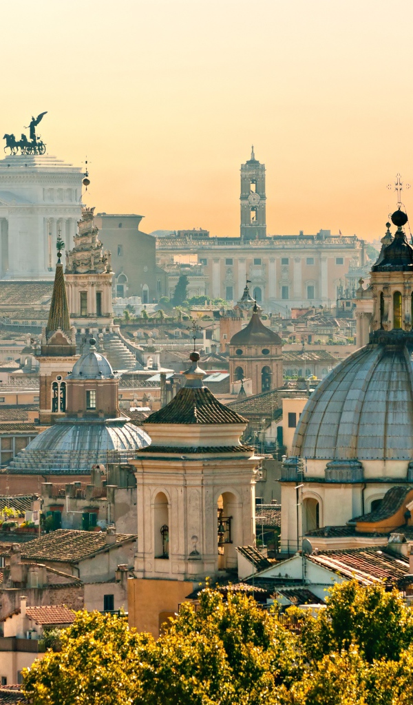 Вид на Ватикан в лучах солнца, Рим