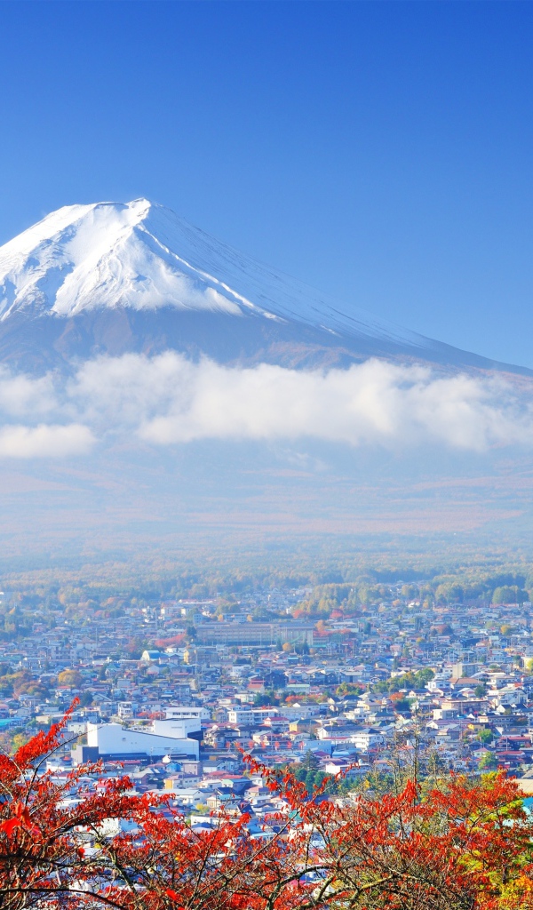 Самая высокая гора Фудзи, Япония 