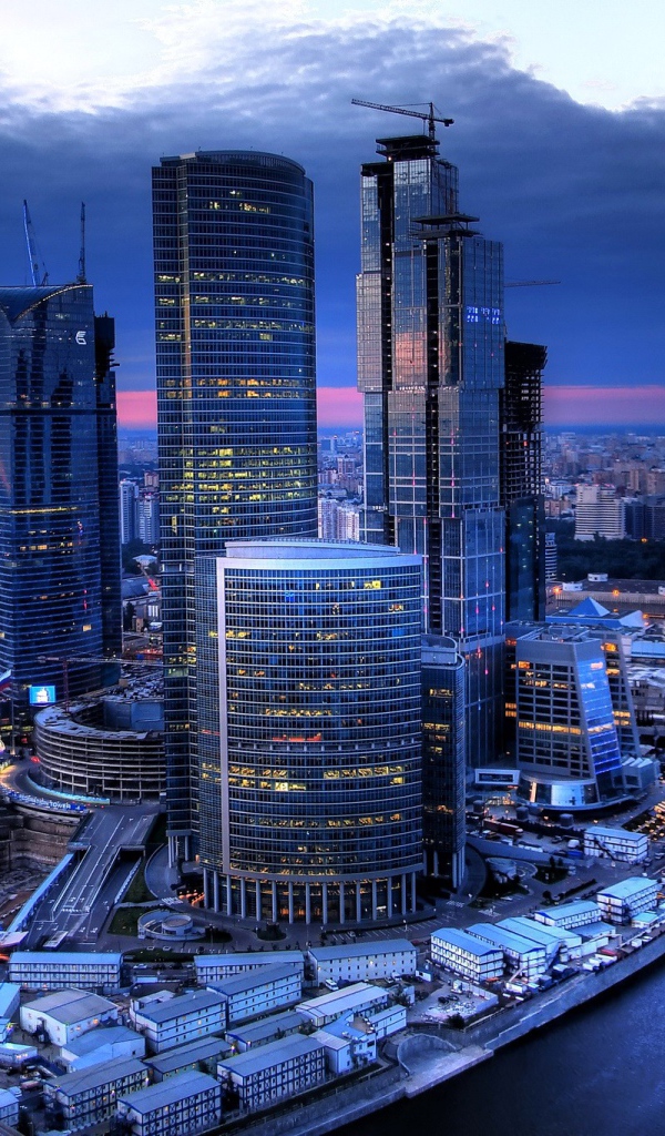 Строительство небоскребов в городе Москва, Россия 