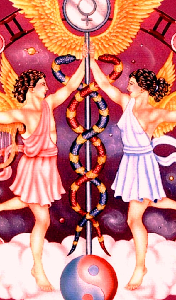 Знак зодиака Близнецы рисунок 