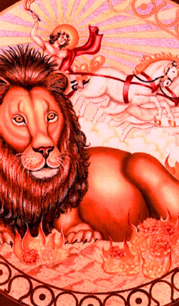 Знак зодиака Лев рисунок 