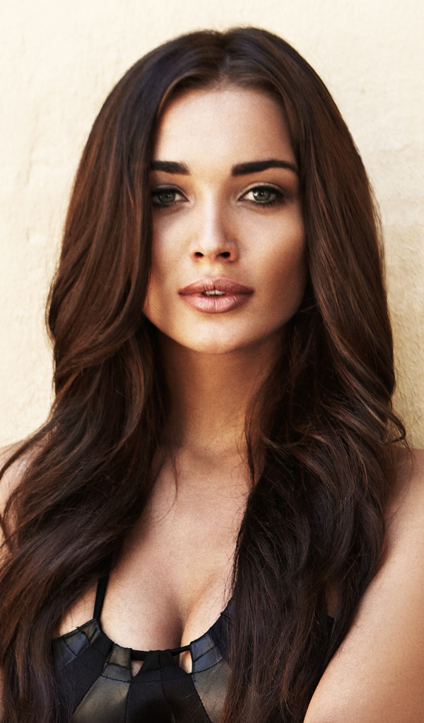 Красивая брюнетка  актриса Эми Джексон