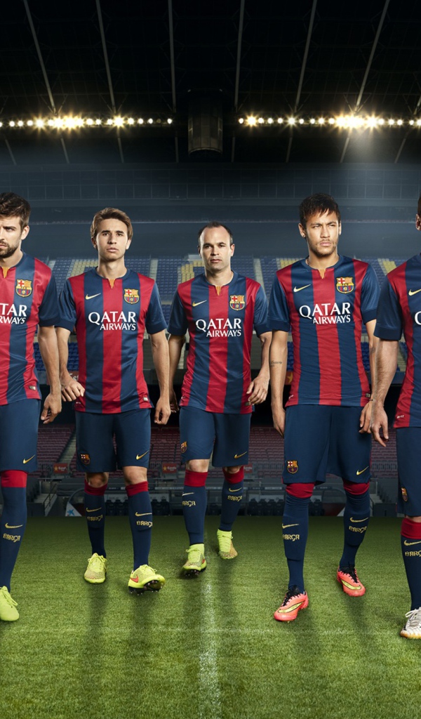 Футбольная команда футбольного клуба Барселона 