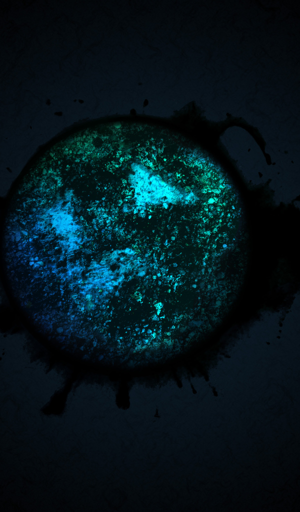 Абстрактный шар на черном фоне