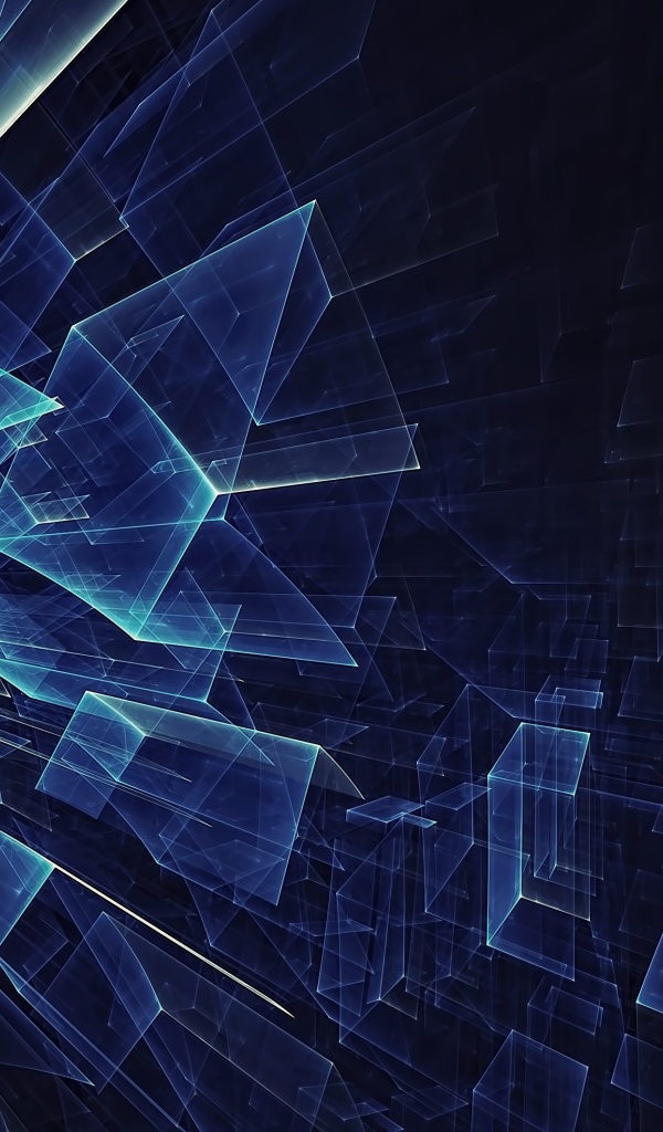 Абстрактные геометрические прозрачные фигуры