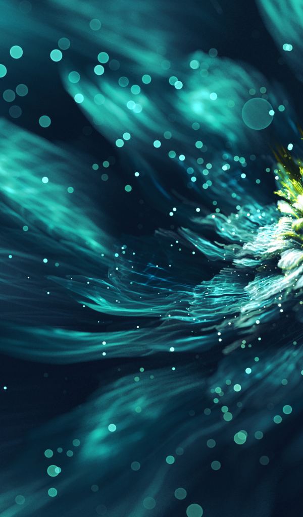 Красивый необычный фрактальный рисунок 3д графика