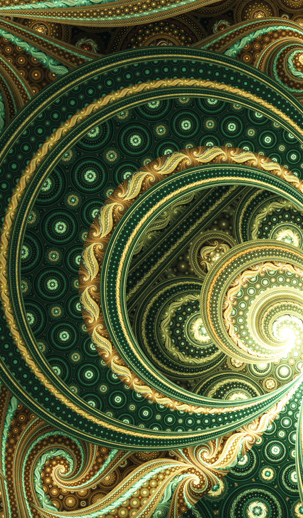 Красивый необычный фрактальный рисунок 