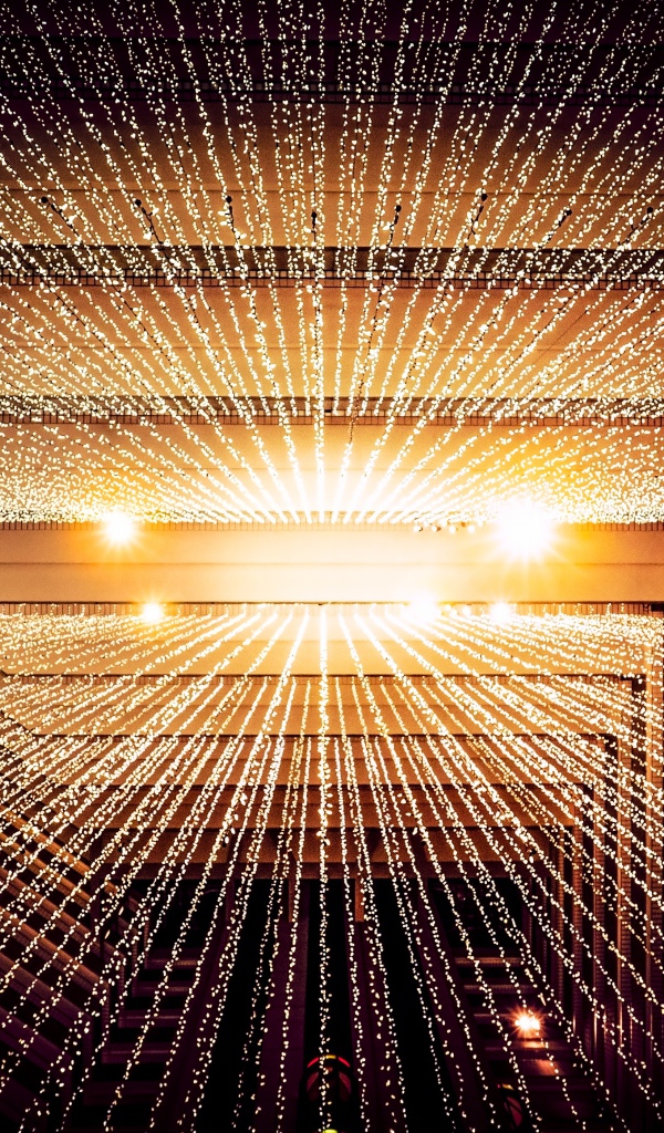 Яркие светящиеся линии, 3д графика