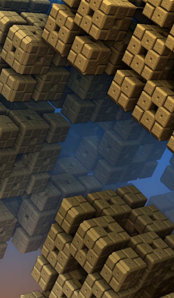 Кубы в невесомости 3д графика