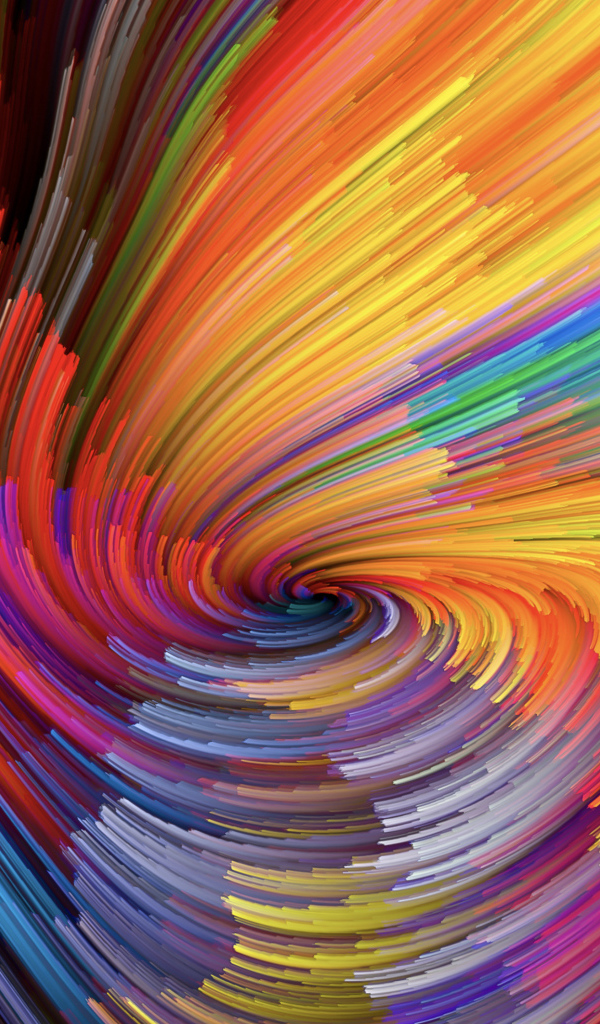 Разноцветная абстрактная воронка