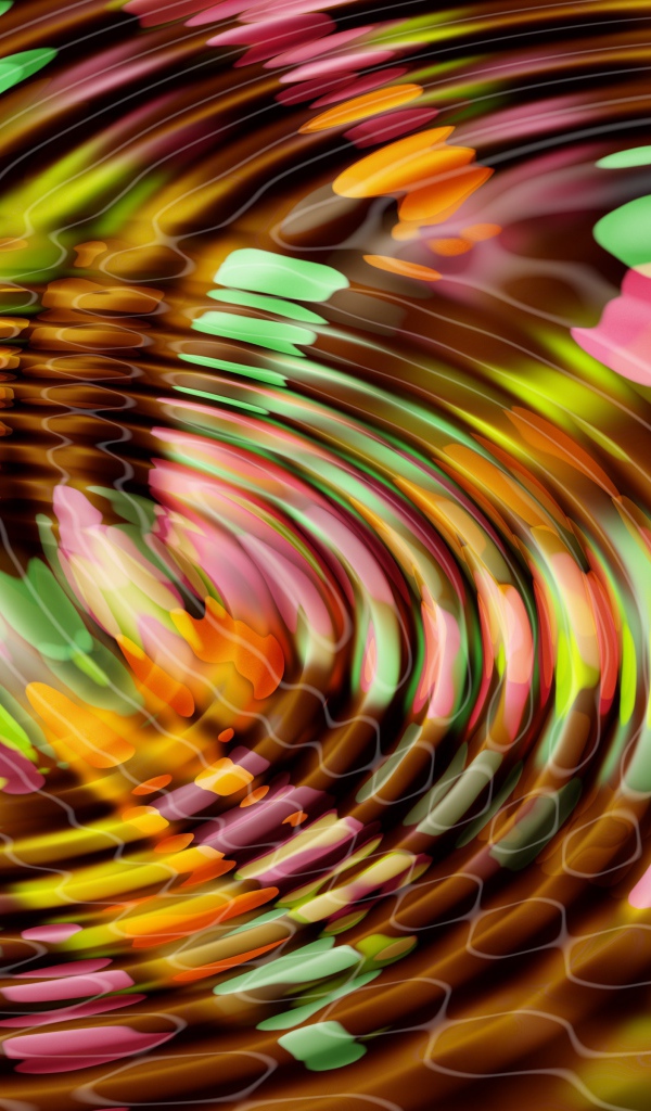 Разноцветные круги абстракция 