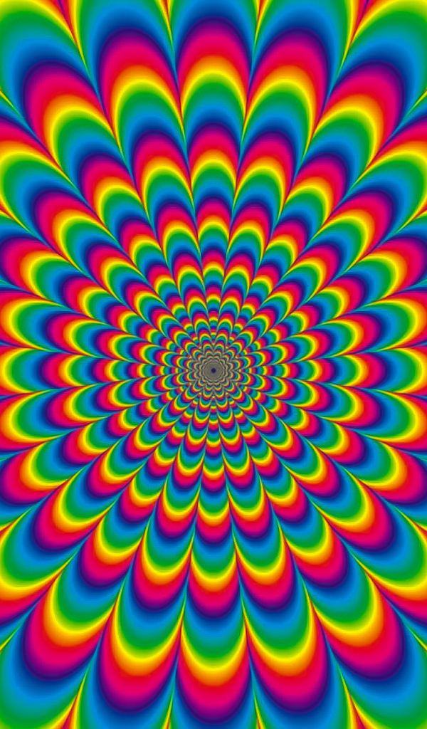 Разноцветный рисунок оптическая иллюзия