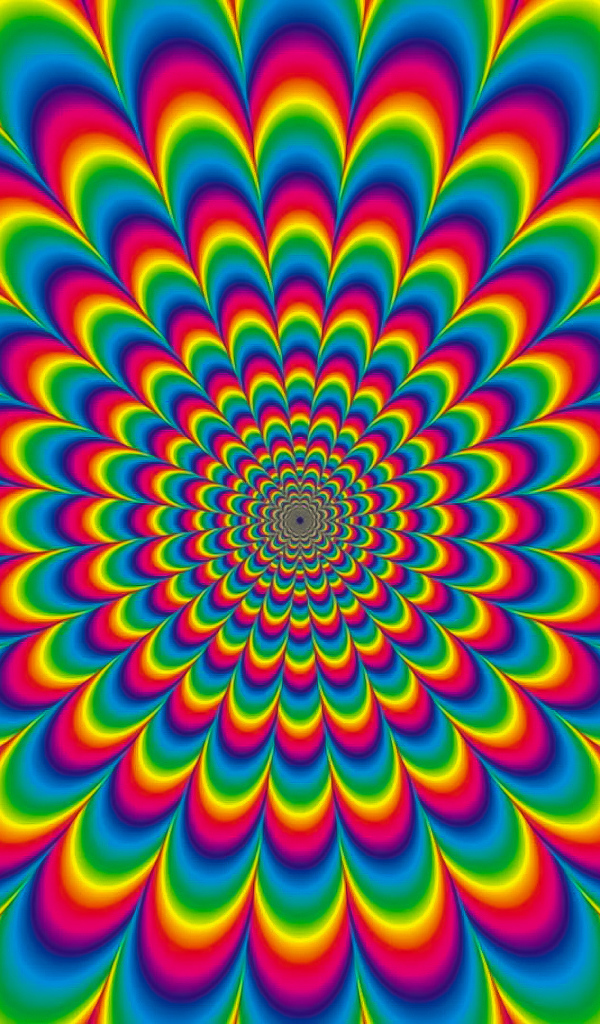 Разноцветный рисунок оптическая иллюзия