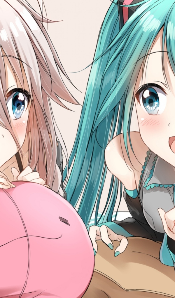 Две девушки аниме разговаривают 