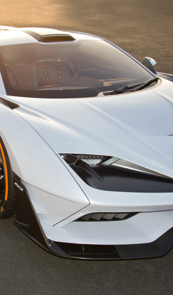 Стильный быстрый белый автомобиль  Aria FXE, 2019