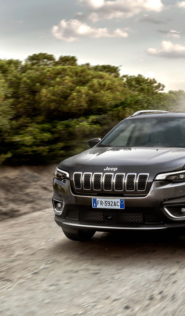 Черный внедорожник Jeep Cherokee Limited 2018 года