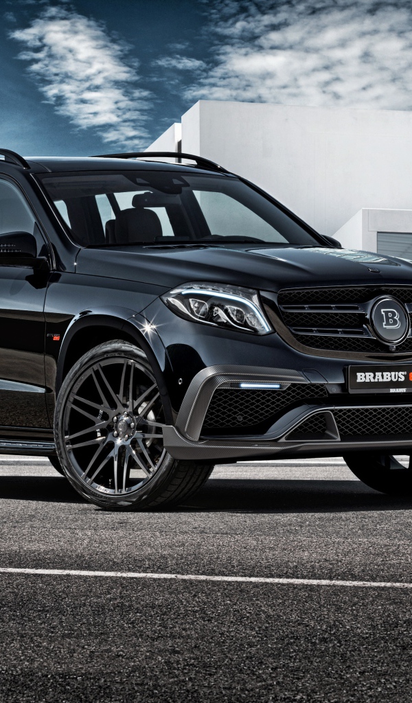 Стильный черный внедорожник Mercedes-Benz GL-Class