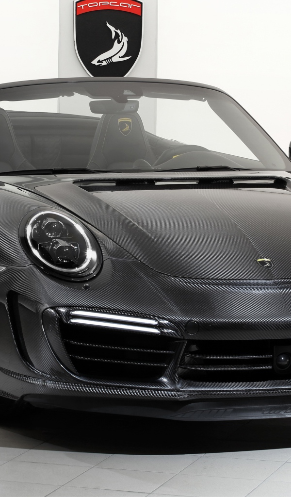 Серебристый кабриолет Porsche 911 Turbo