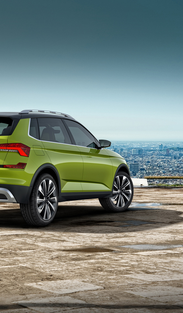 Внедорожник Skoda Vision X 2018 года, вид сзади 