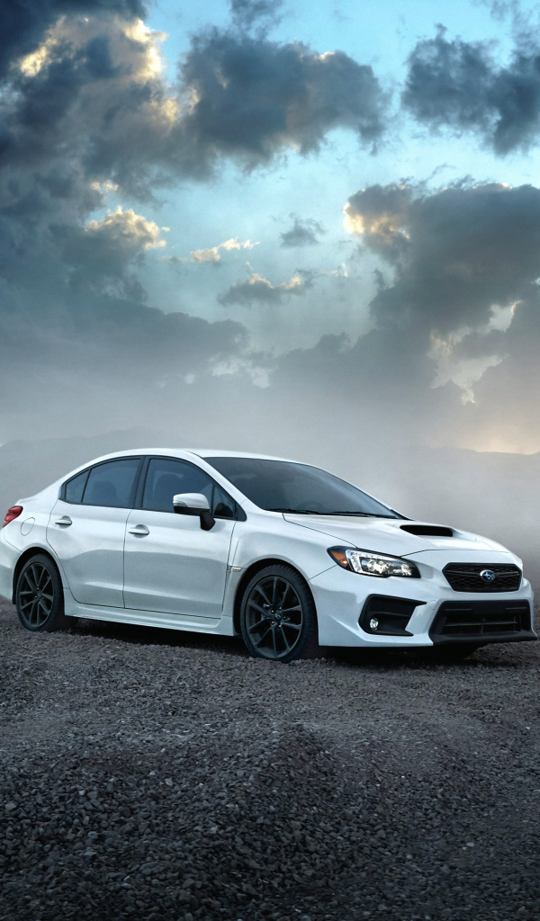 Белый новый автомобиль  Subaru WRX, 2018 
