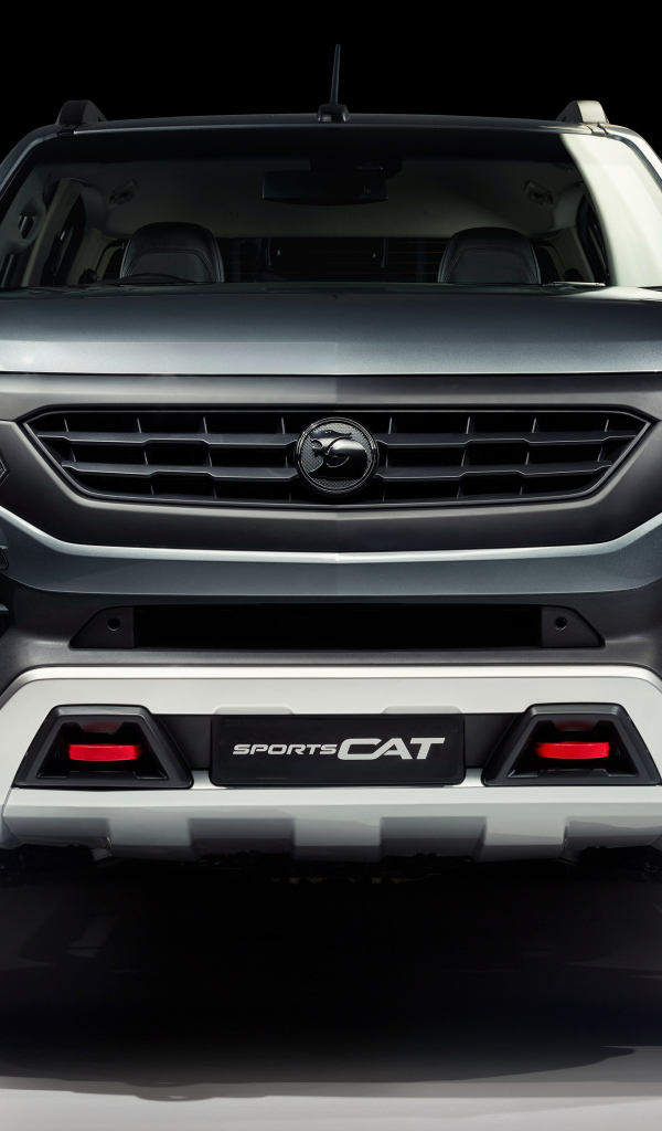 Серебристый спортивный грузовик HSV Colorado, 2018