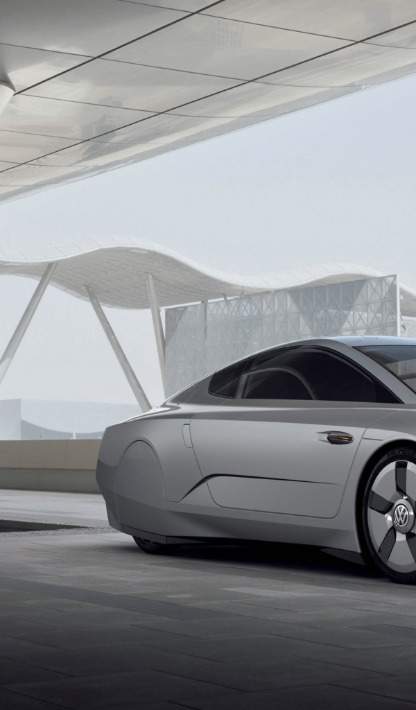 Серебристый Volkswagen XL1 Concept 2018 года