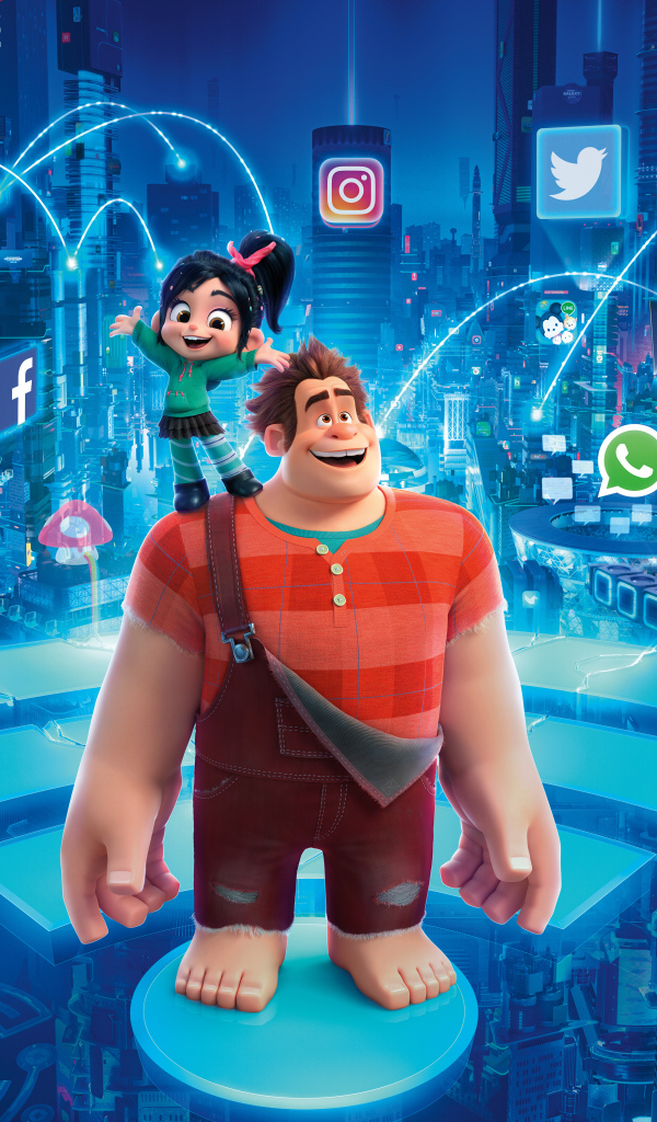 Персонажи мультфильма Ральф 2, 2018