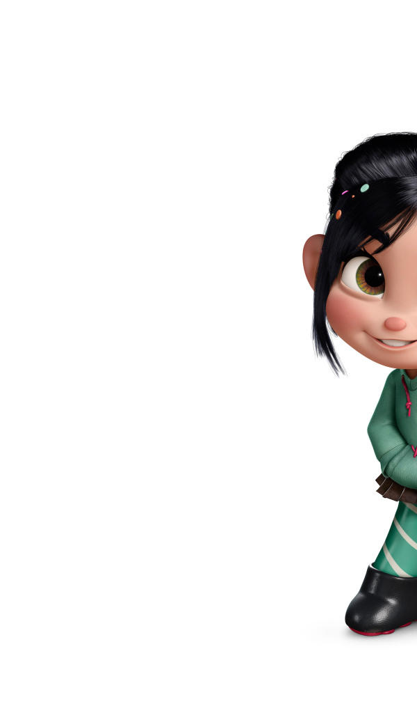 Ванилопа фон Кекс персонаж мультфильма Ральф на белом фоне