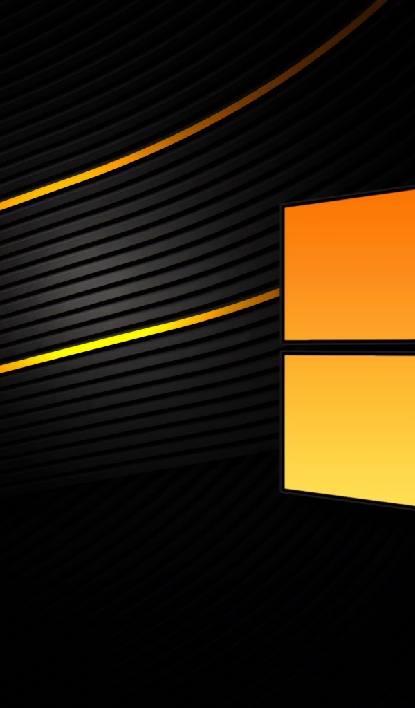 Логотип Windows 10 на черном фоне