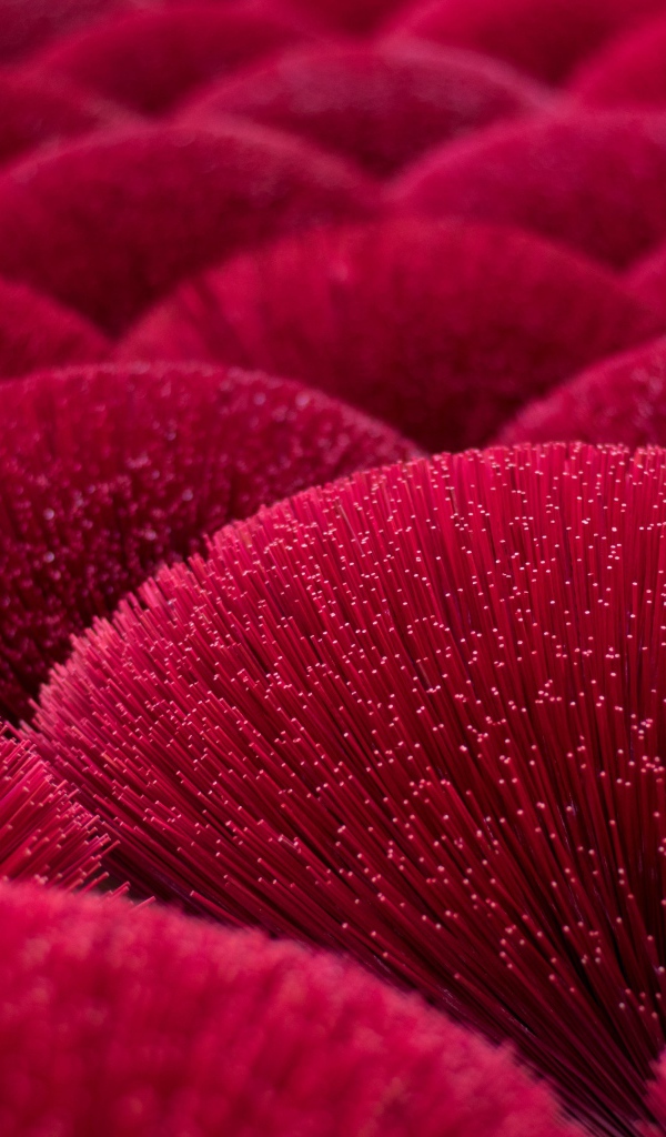 Красные оптоволоконные светильники, декор