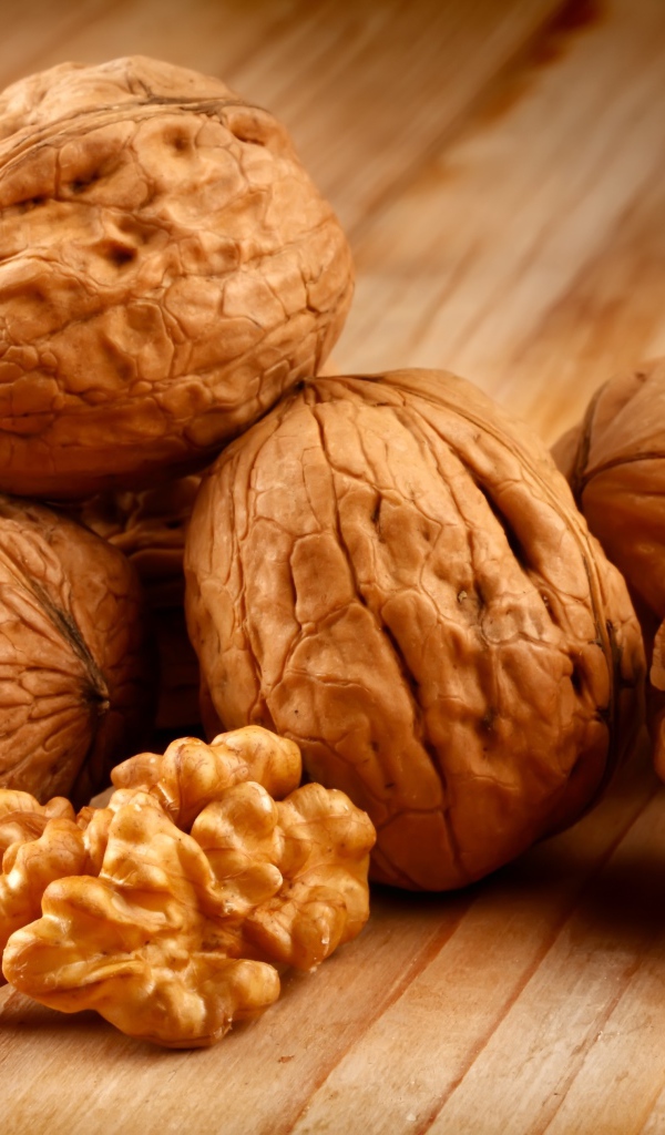 Грецкие орехи крупным планом