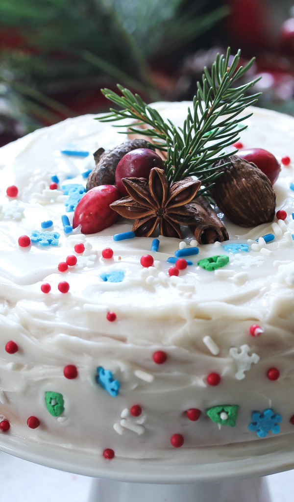 Аппетитный новогодний торт