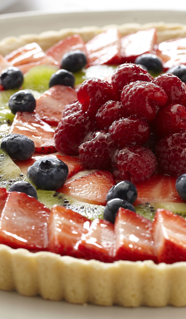 Вкусный сладкий аппетитный пирог с ягодами 